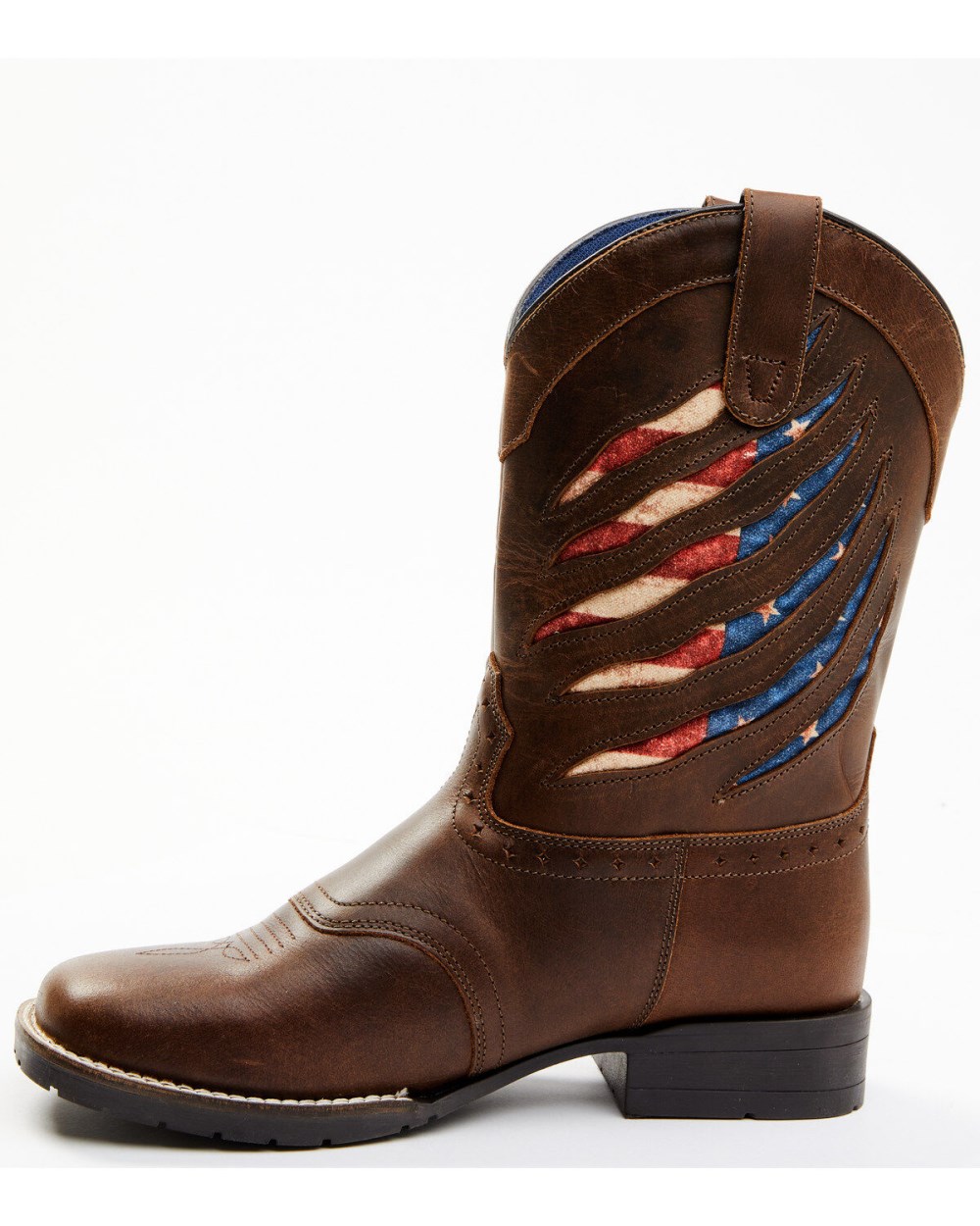 Cody James - Boys' Ripped Flag Western Boots - Broad Square Toe | Multi