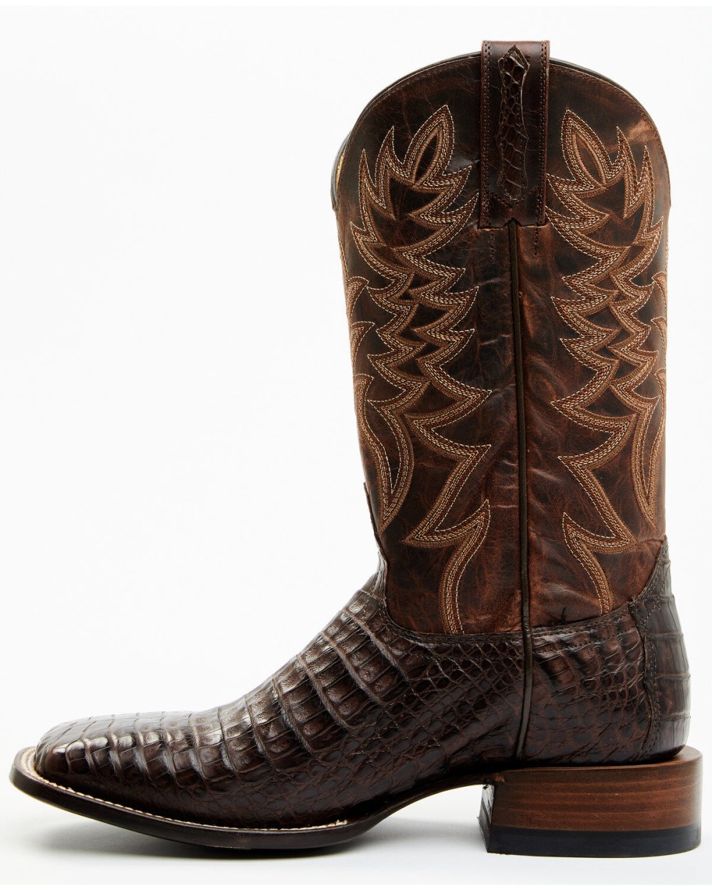 Cody James - Men's Exotic Caiman Belly Western Boots - Broad Square Toe | Brown Cody James - Men's Exotic Caiman Belly Western Boots - Broad Square Toe | Brown