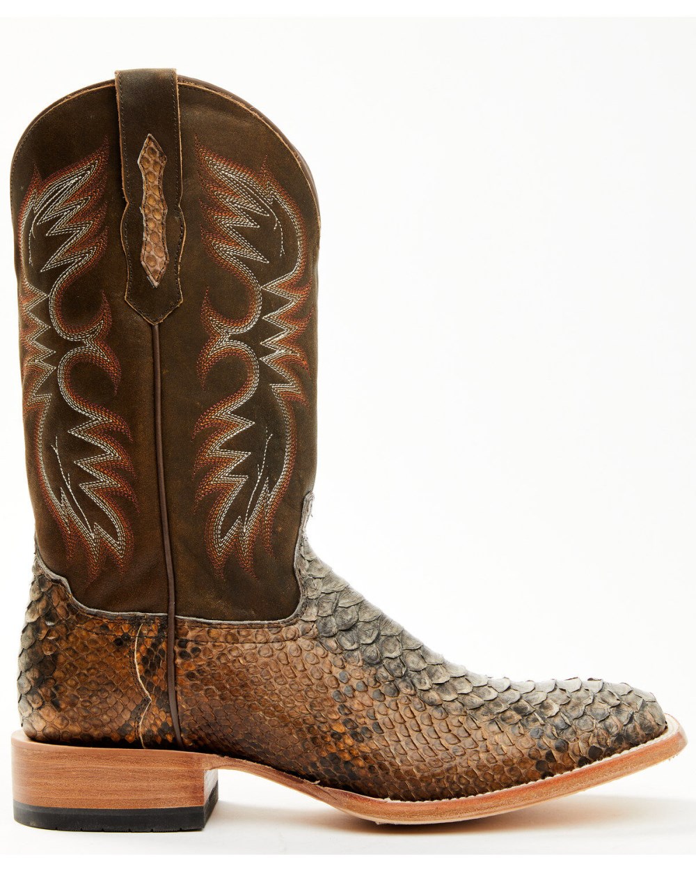 Cody James - Men's Python Exotic Western Boots - Broad Square Toe | Brown Cody James - Men's Python Exotic Western Boots - Broad Square Toe | Brown