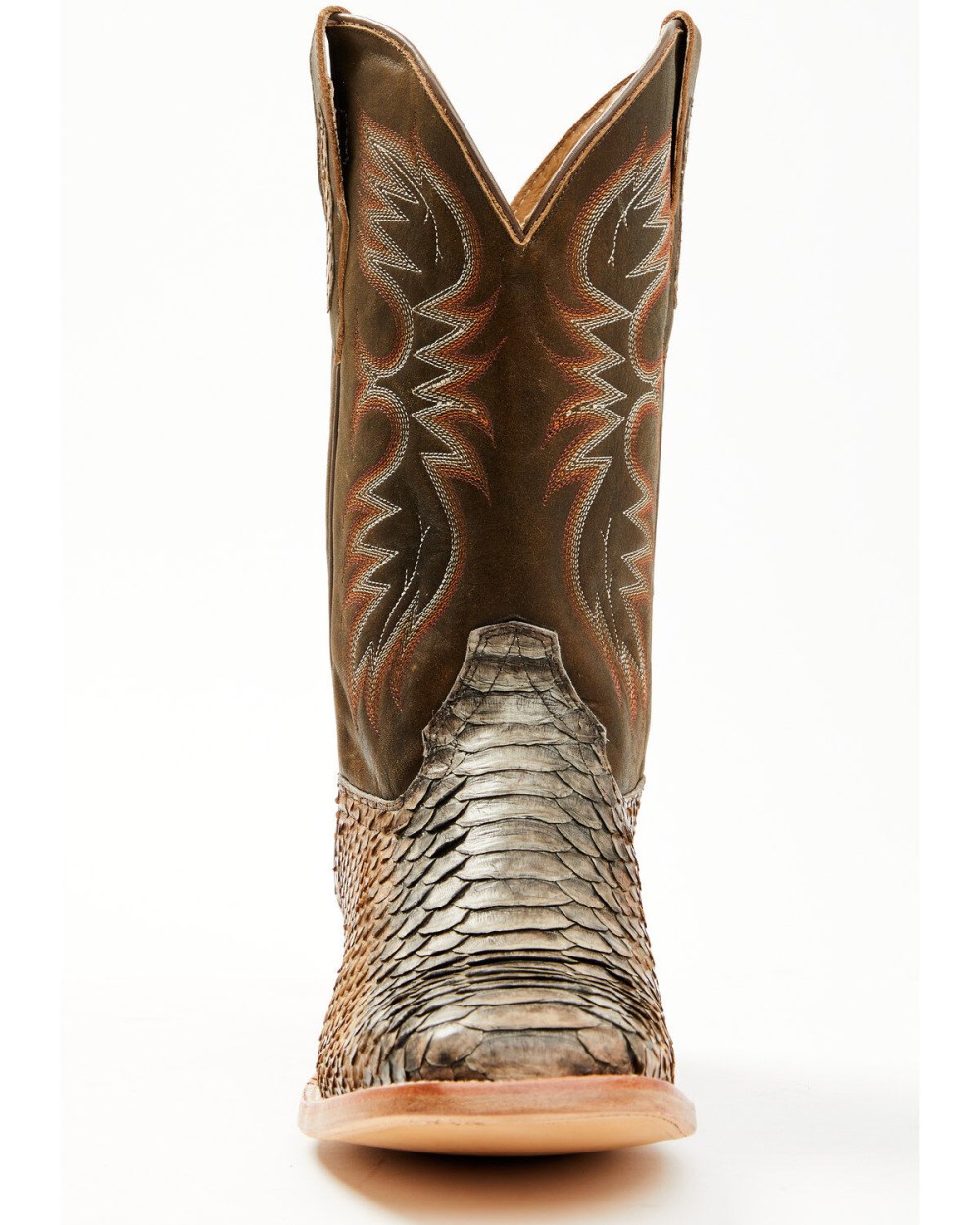 Cody James - Men's Python Exotic Western Boots - Broad Square Toe | Brown Cody James - Men's Python Exotic Western Boots - Broad Square Toe | Brown