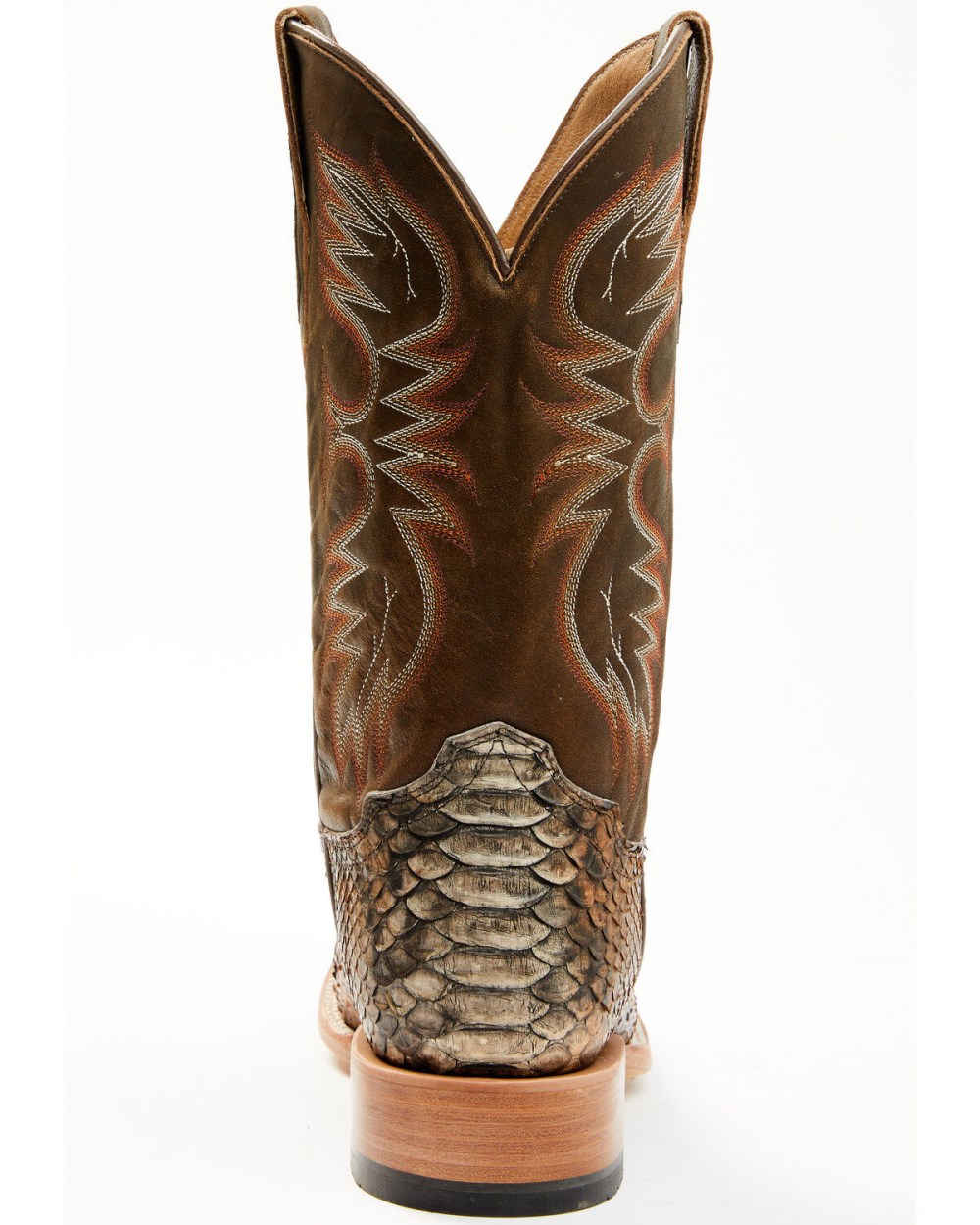 Cody James - Men's Python Exotic Western Boots - Broad Square Toe | Brown Cody James - Men's Python Exotic Western Boots - Broad Square Toe | Brown