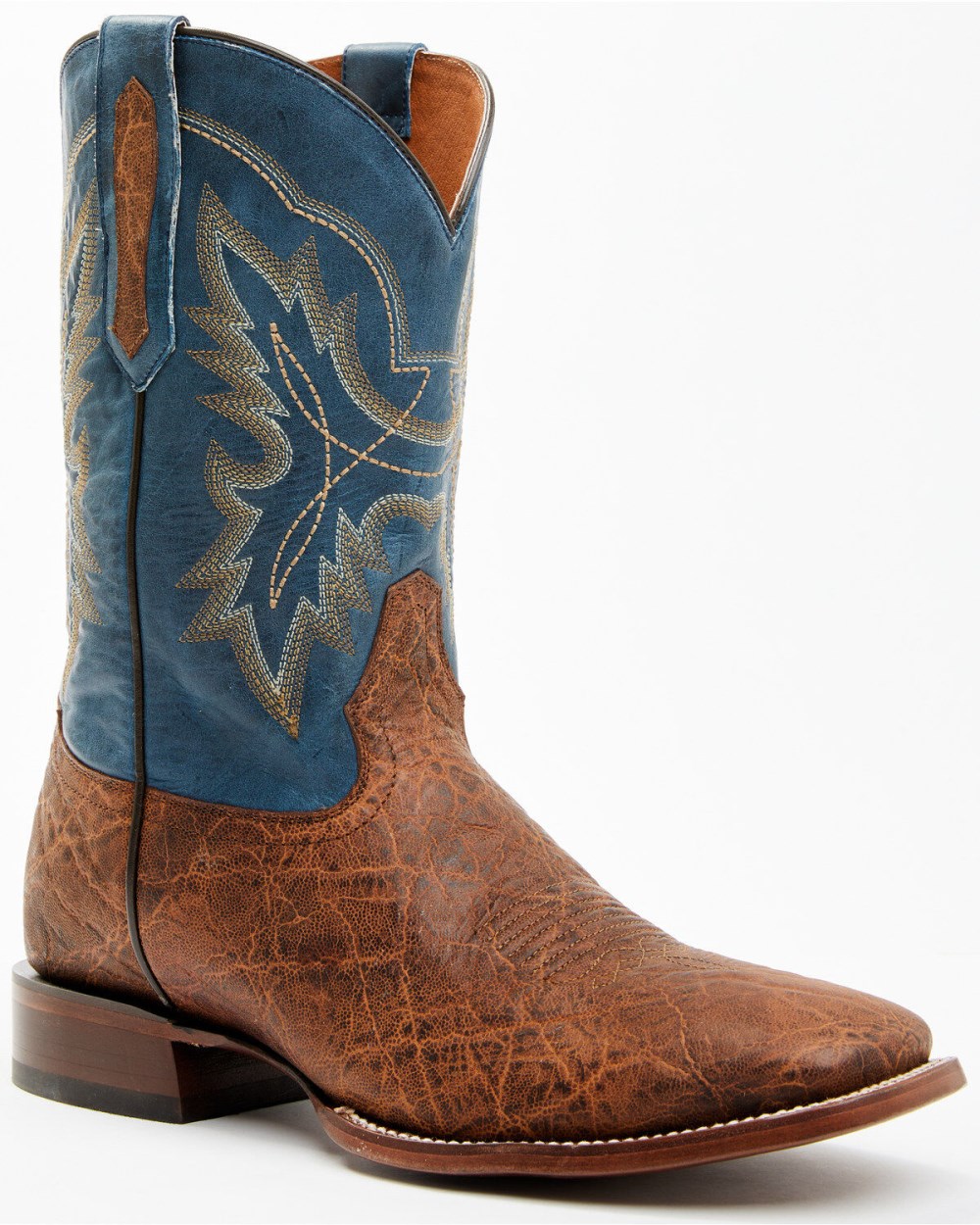 Cody James - Men's Elephant Print Western Boots - Broad Square Toe | Brown Cody James - Men's Elephant Print Western Boots - Broad Square Toe | Brown