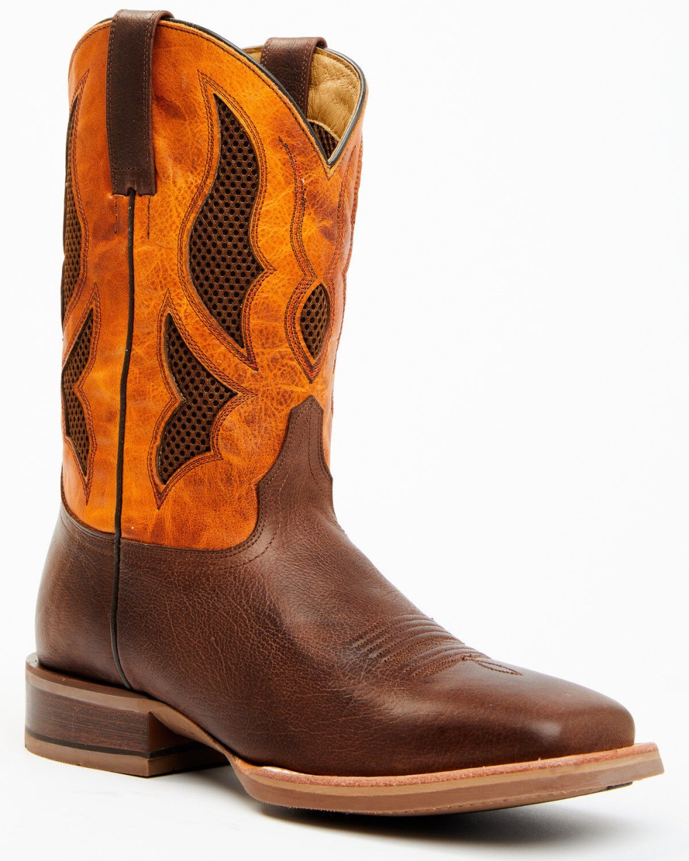 Cody James - Men's Xtreme Xero Gravity Western Performance Boots - Broad Square Toe | Orange Cody James - Men's Xtreme Xero Gravity Western Performance Boots - Broad Square Toe | Orange