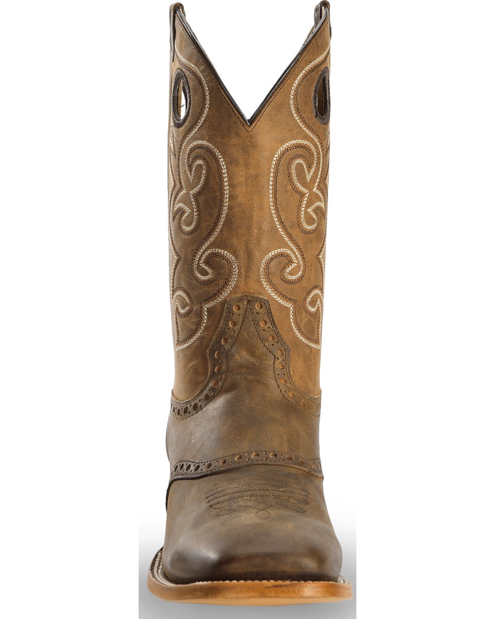Cody James - Men's Saddle Vamp Western Boots - Broad Square Toe | Brown Cody James - Men's Saddle Vamp Western Boots - Broad Square Toe | Brown