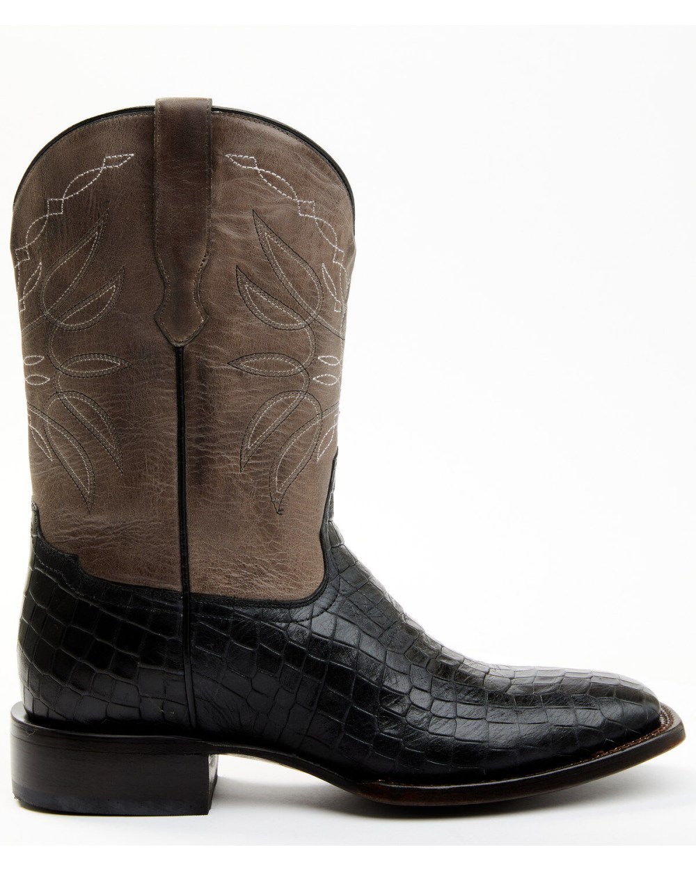 Cody James - Men's Alligator Print Western Boots - Broad Square Toe | Black Cody James - Men's Alligator Print Western Boots - Broad Square Toe | Black