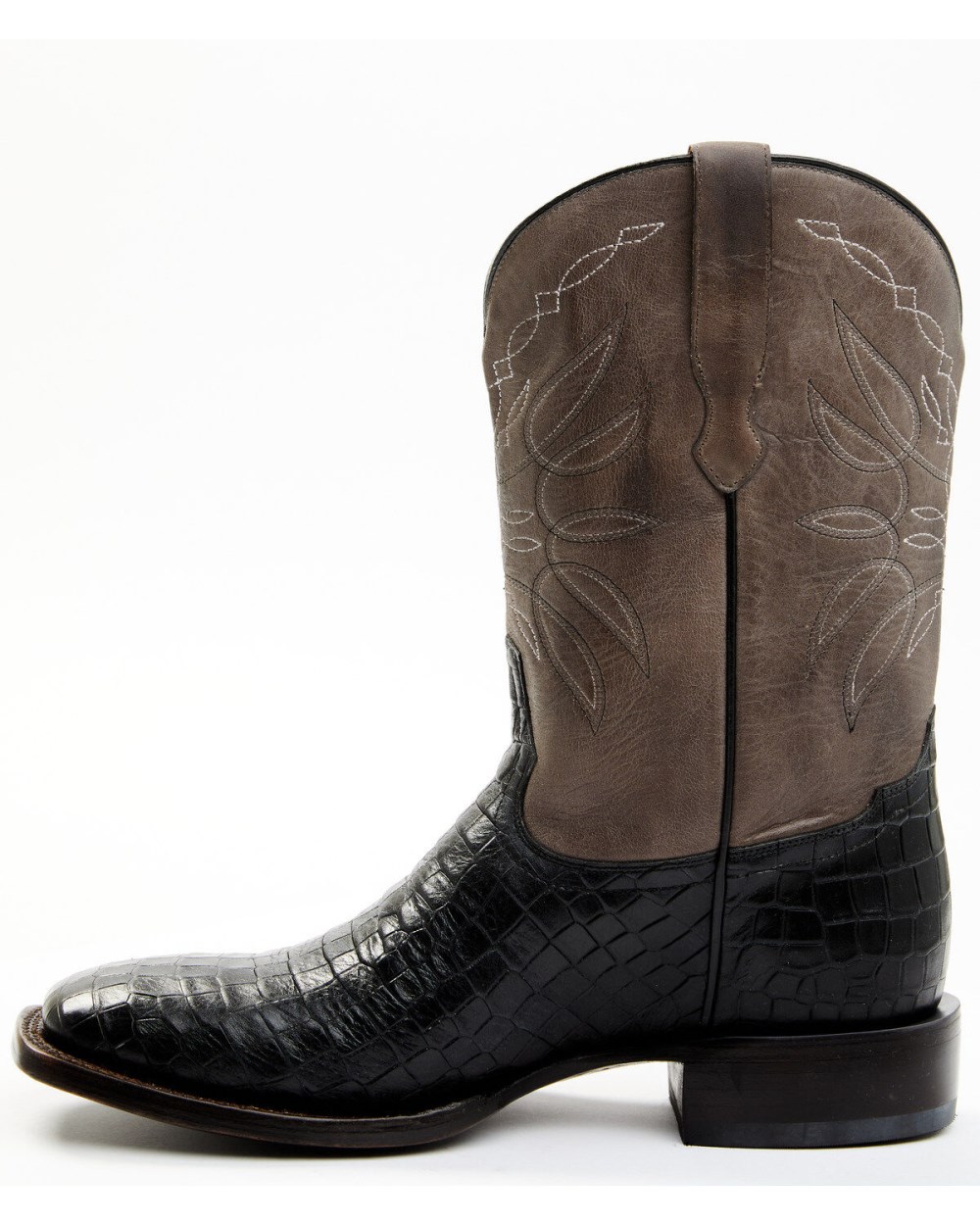 Cody James - Men's Alligator Print Western Boots - Broad Square Toe | Black Cody James - Men's Alligator Print Western Boots - Broad Square Toe | Black