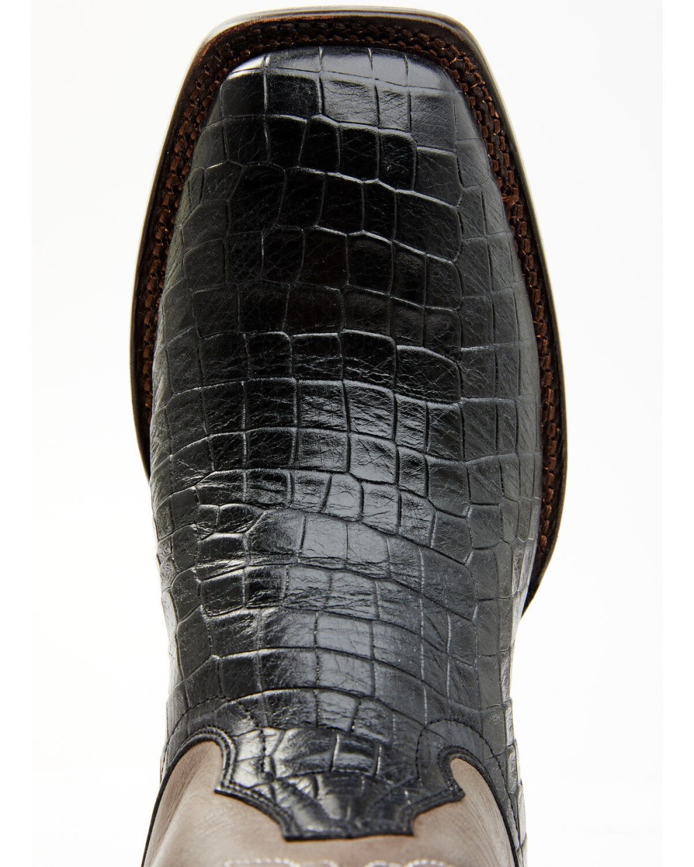 Cody James - Men's Alligator Print Western Boots - Broad Square Toe | Black Cody James - Men's Alligator Print Western Boots - Broad Square Toe | Black