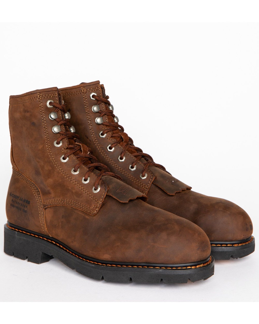 Cody James - Comp Toe Waterproof Kiltie Work Boots | Brown Cody James - Comp Toe Waterproof Kiltie Work Boots | Brown