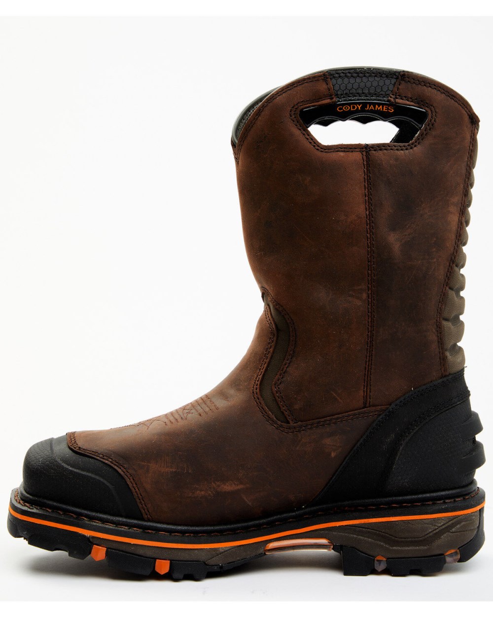 Cody James - Men's Waterproof Met Guard Western Work Boots - Composite Toe | Brown