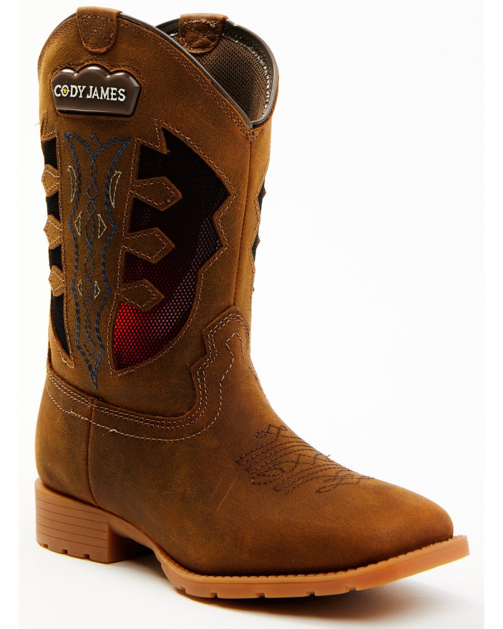 Cody James - Boys' Light Up Western Boots - Broad Square Toe | Brown Cody James - Boys' Light Up Western Boots - Broad Square Toe | Brown