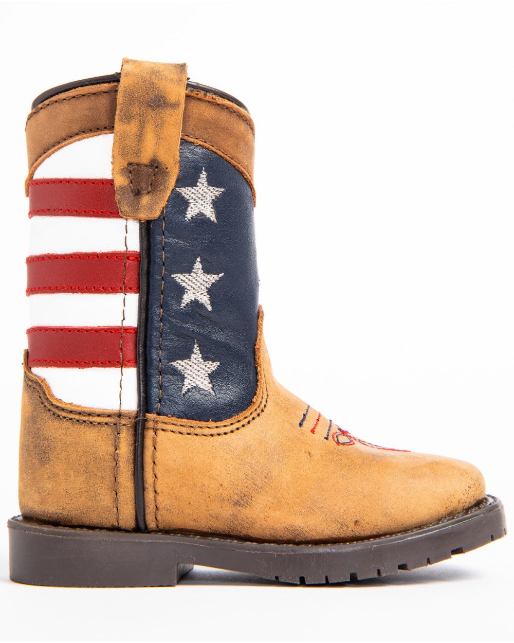Cody James - Toddler Boys' USA Flag Western Boots - Broad Square Toe | Brown Cody James - Toddler Boys' USA Flag Western Boots - Broad Square Toe | Brown