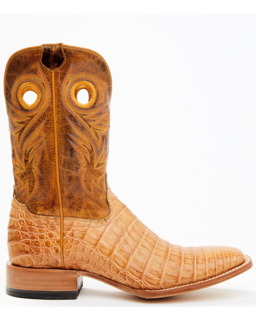 Cody James - Men's Exotic Caiman Belly Western Boots - Broad Square Toe | Tan
