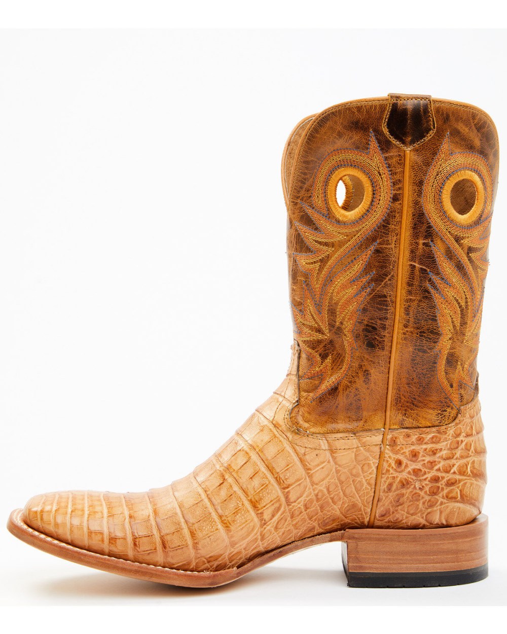 Cody James - Men's Exotic Caiman Belly Western Boots - Broad Square Toe | Tan