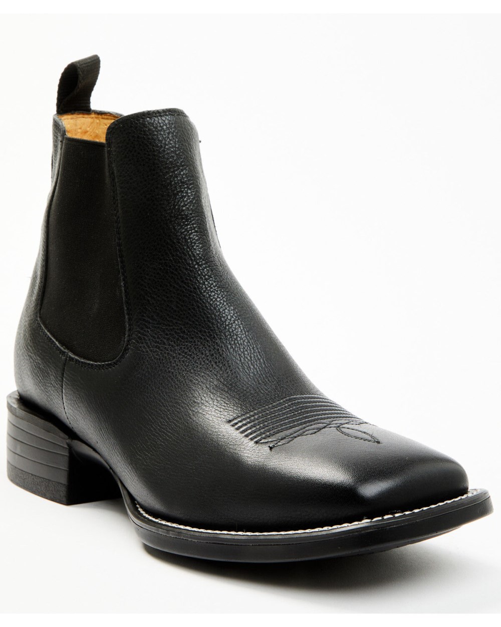 Cody James - Men's Jones Chelsea Boots - Broad Square Toe | Black Cody James - Men's Jones Chelsea Boots - Broad Square Toe | Black