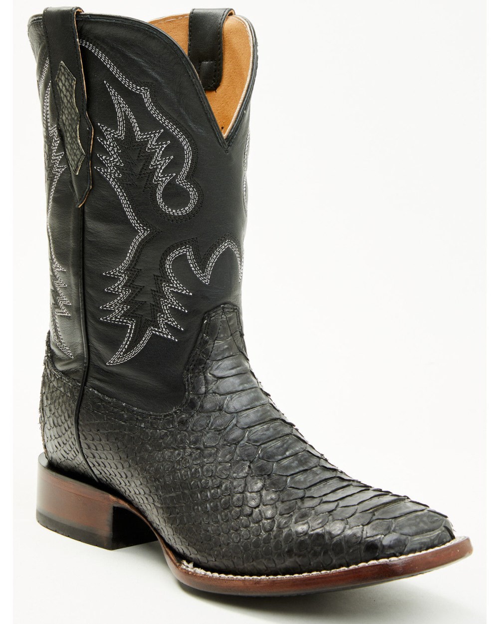 Cody James - Men's Exotic Python Western Boots - Broad Square Toe | Grey