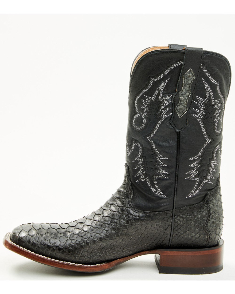 Cody James - Men's Exotic Python Western Boots - Broad Square Toe | Grey Cody James - Men's Exotic Python Western Boots - Broad Square Toe | Grey