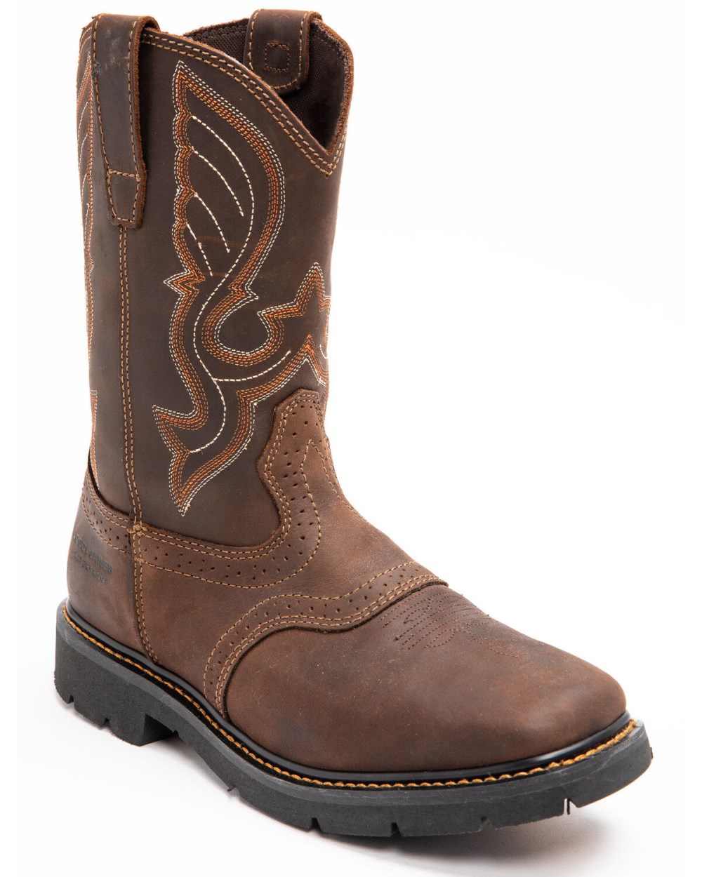 Cody James - Men's Mustang Saddle Waterproof Western Work Boots - Soft Toe | Dark Brown Cody James - Men's Mustang Saddle Waterproof Western Work Boots - Soft Toe | Dark Brown