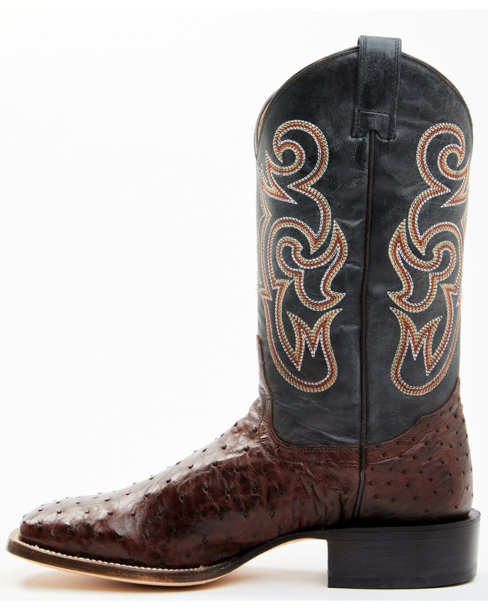 Cody James - Men's Exotic Full Quill Ostrich Western Boots - Broad Square Toe | Chocolate Cody James - Men's Exotic Full Quill Ostrich Western Boots - Broad Square Toe | Chocolate