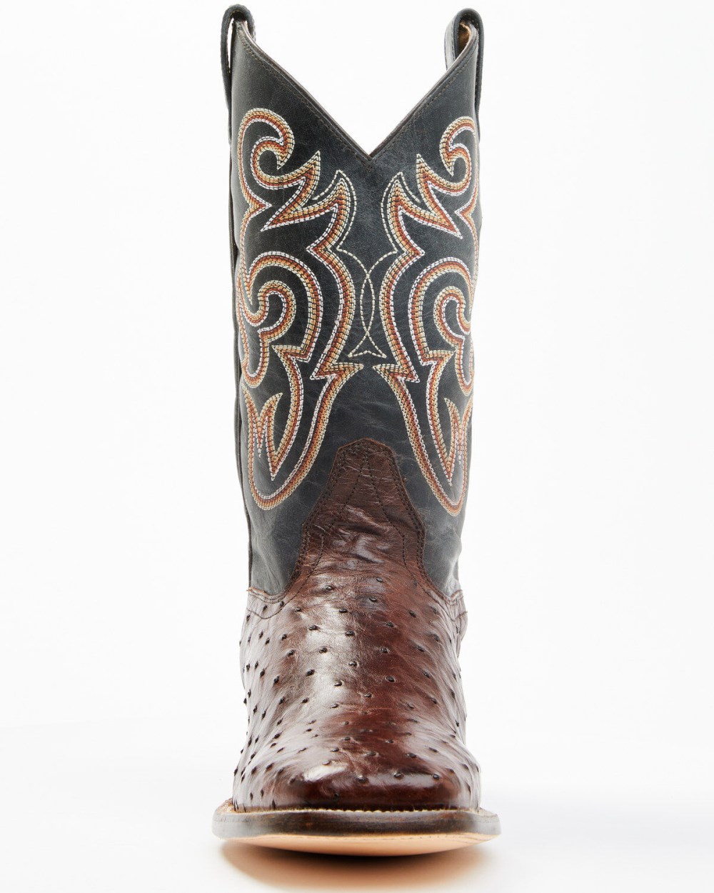 Cody James - Men's Exotic Full Quill Ostrich Western Boots - Broad Square Toe | Chocolate Cody James - Men's Exotic Full Quill Ostrich Western Boots - Broad Square Toe | Chocolate