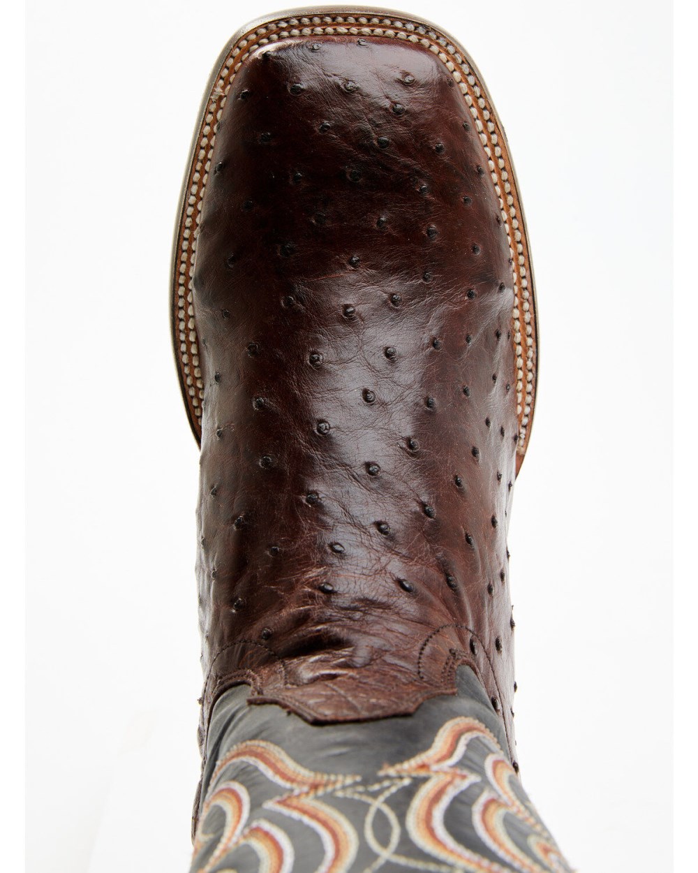 Cody James - Men's Exotic Full Quill Ostrich Western Boots - Broad Square Toe | Chocolate Cody James - Men's Exotic Full Quill Ostrich Western Boots - Broad Square Toe | Chocolate