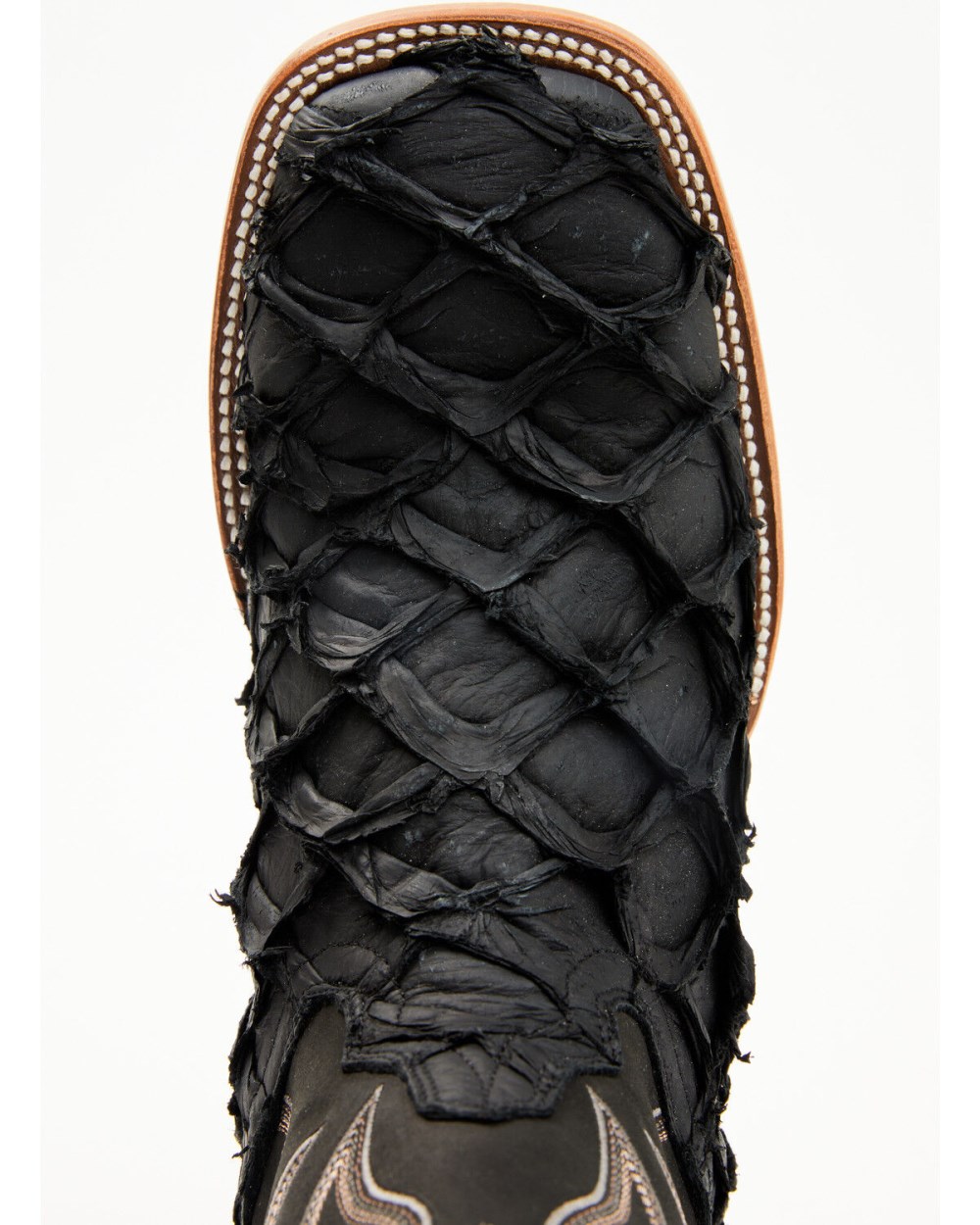 Cody James - Men's Exotic Pirarucu Western Boots - Broad Square Toe | Black