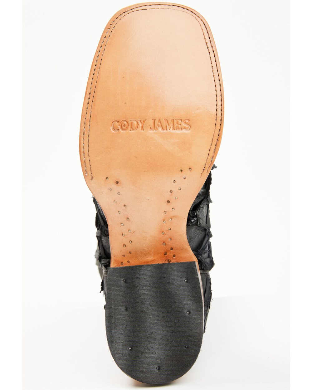 Cody James - Men's Exotic Pirarucu Western Boots - Broad Square Toe | Black