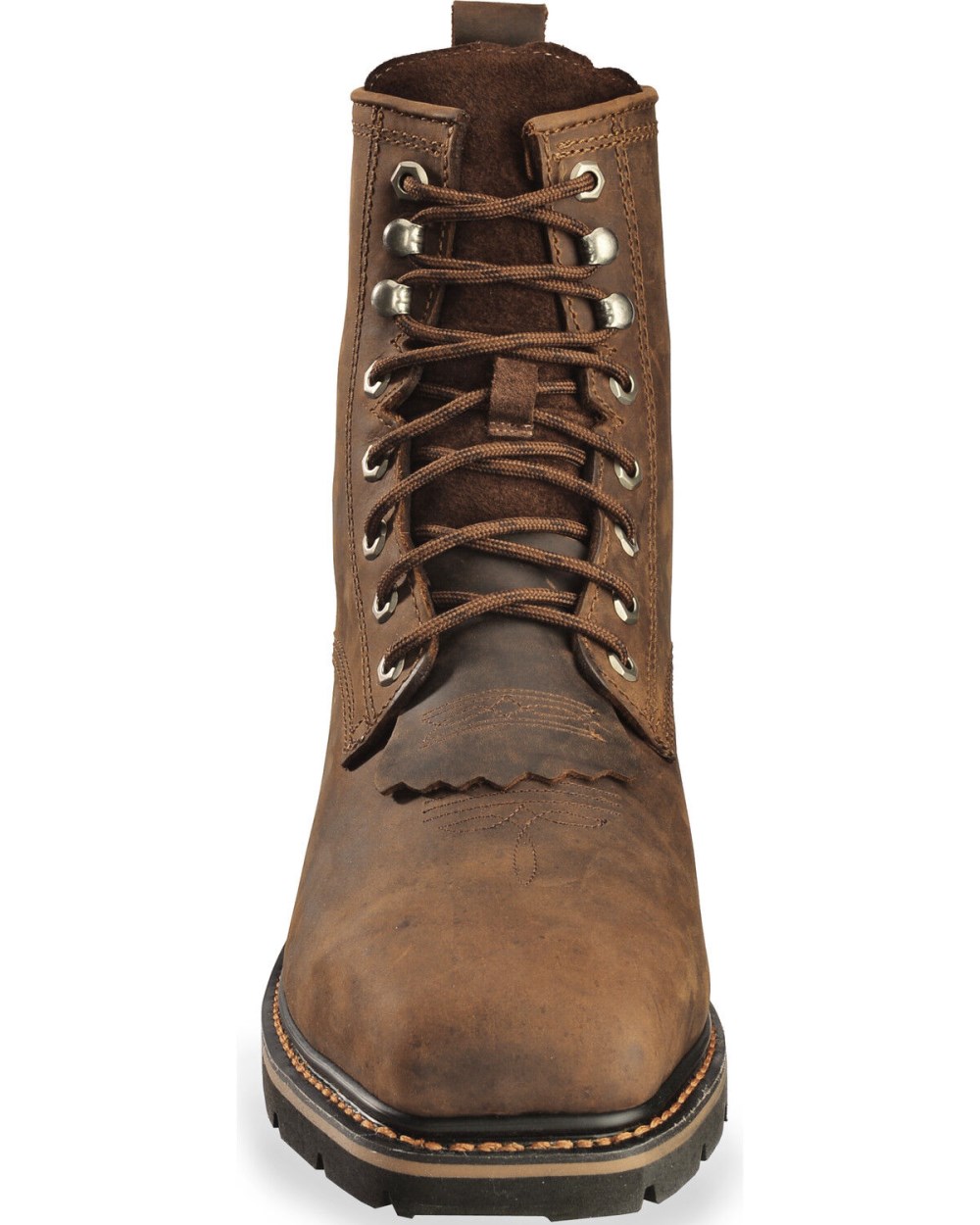 Cody James - Men's 8" Mustang Lace-Up Kiltie Work Boots - Composite Toe | Brown Cody James - Men's 8" Mustang Lace-Up Kiltie Work Boots - Composite Toe | Brown