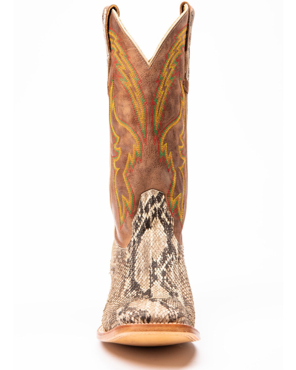 Cody James - Men's Exotic Python Western Boots - Broad Square Toe | Brown Cody James - Men's Exotic Python Western Boots - Broad Square Toe | Brown