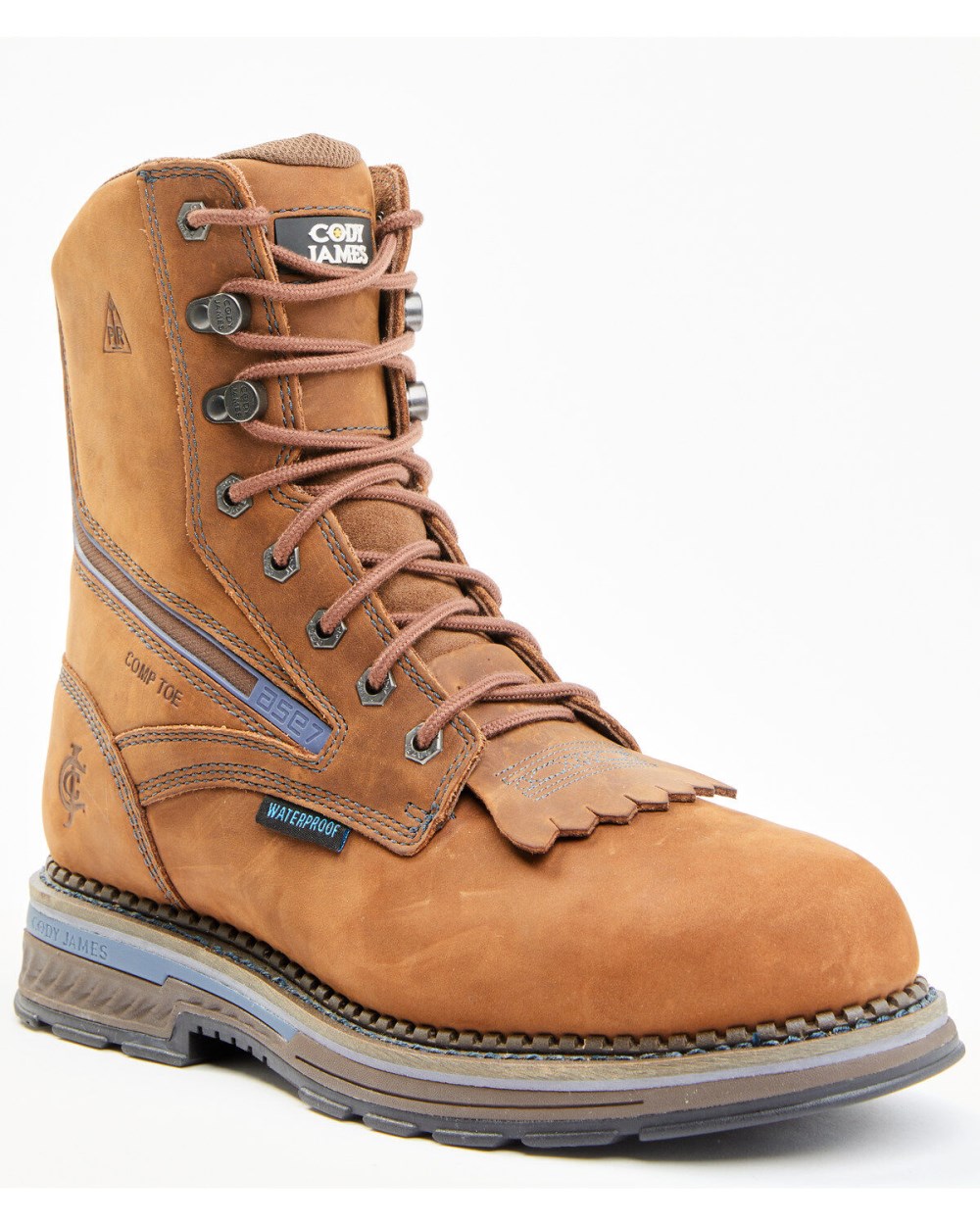 Cody James - Men's Disrupter Lacer Waterproof Work Boots - Composite Toe | Brown Cody James - Men's Disrupter Lacer Waterproof Work Boots - Composite Toe | Brown