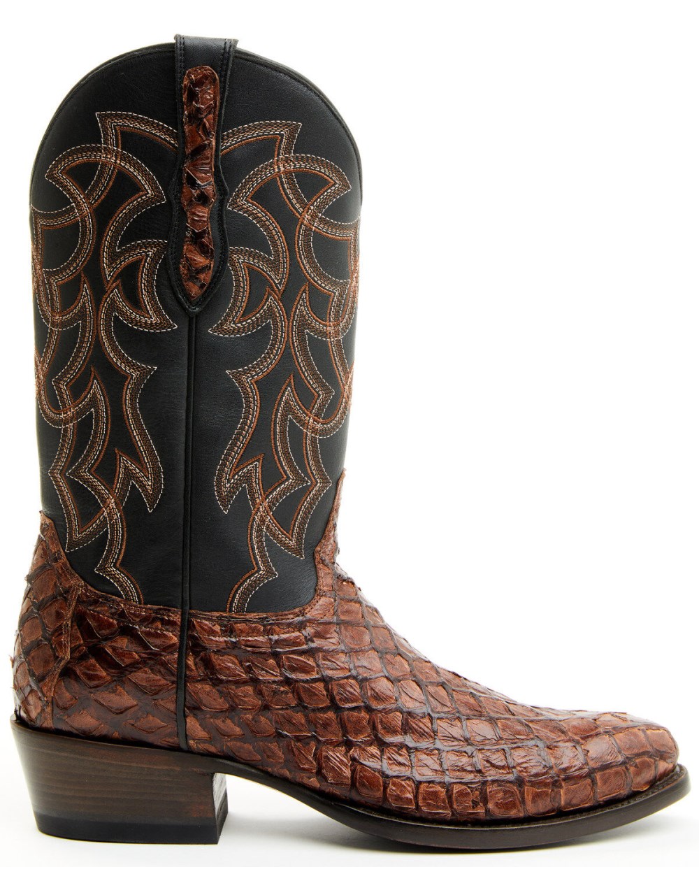 Cody James - Men's Exotic Pirarucu Western Boots - Round Toe | Dark Brown Cody James - Men's Exotic Pirarucu Western Boots - Round Toe | Dark Brown