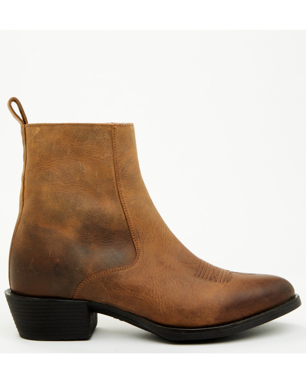 Cody James - Men's Larsen Western Ankle Boots - Round Toe | Brown