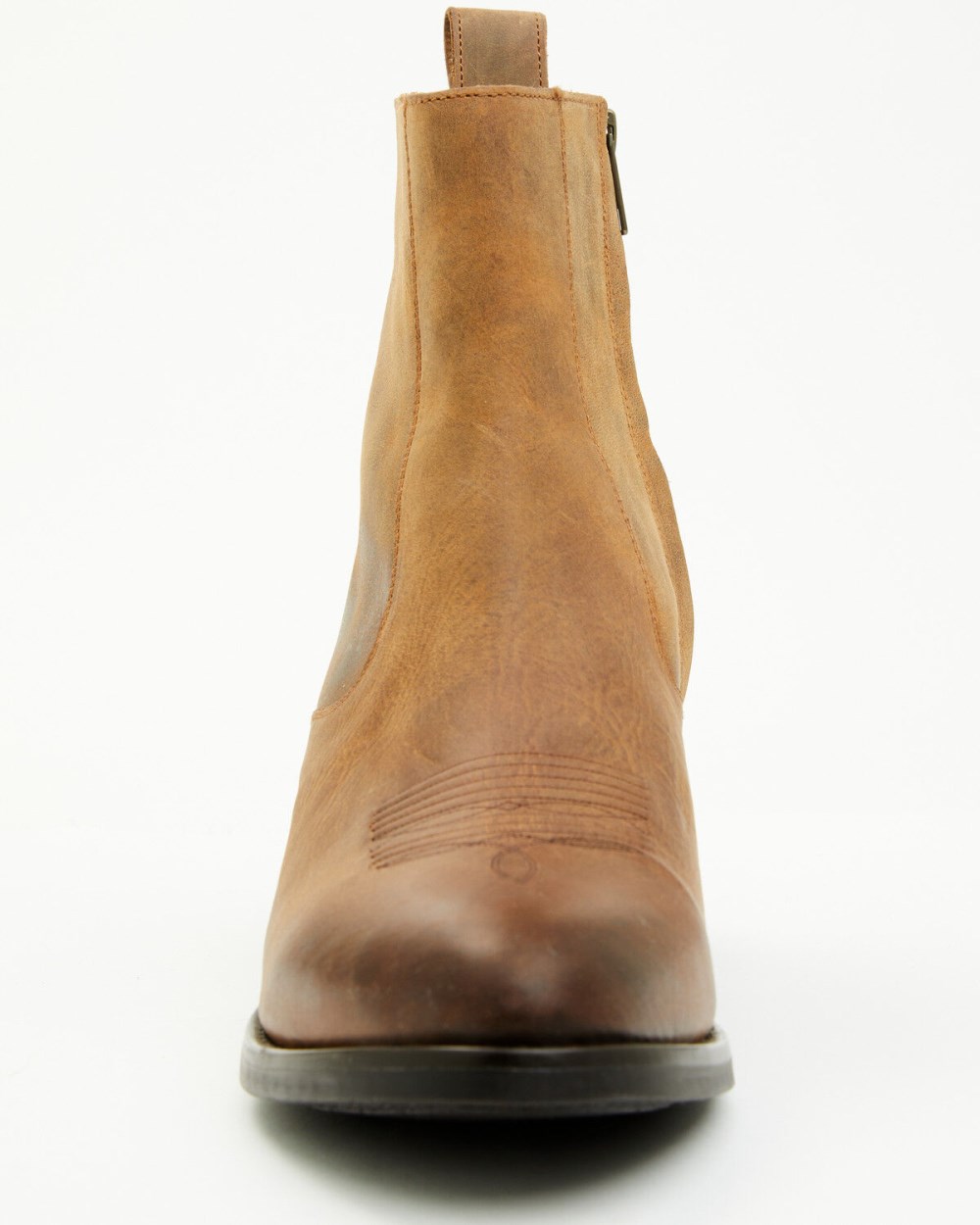 Cody James - Men's Larsen Western Ankle Boots - Round Toe | Brown