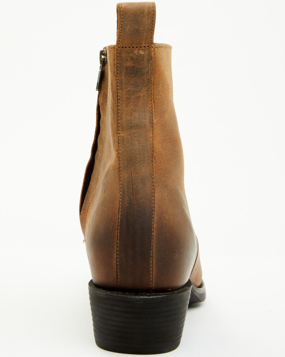 Cody James - Men's Larsen Western Ankle Boots - Round Toe | Brown