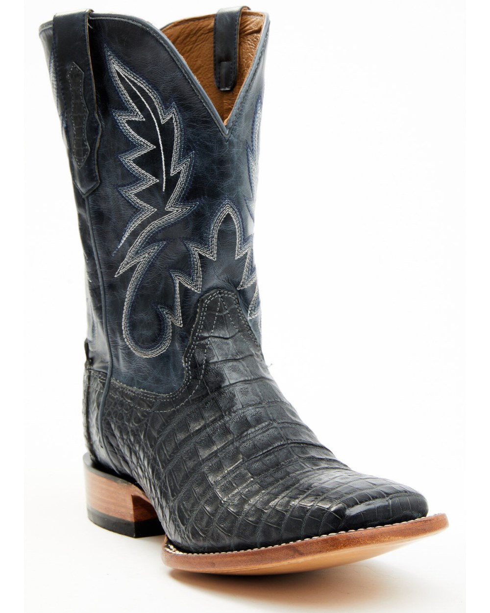 Cody James - Men's Exotic Caiman Belly Western Boots - Broad Square Toe | Black Cody James - Men's Exotic Caiman Belly Western Boots - Broad Square Toe | Black