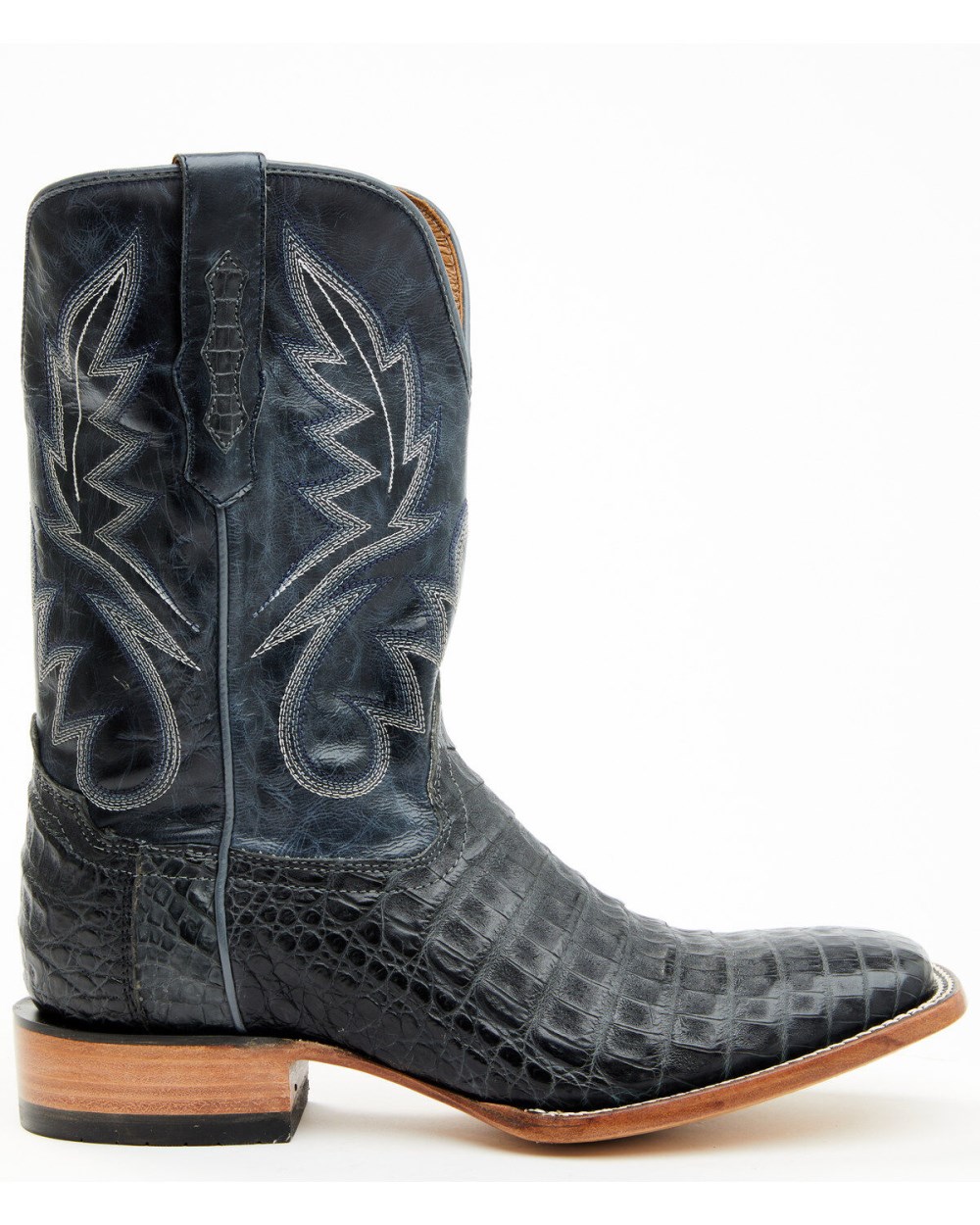 Cody James - Men's Exotic Caiman Belly Western Boots - Broad Square Toe | Black Cody James - Men's Exotic Caiman Belly Western Boots - Broad Square Toe | Black