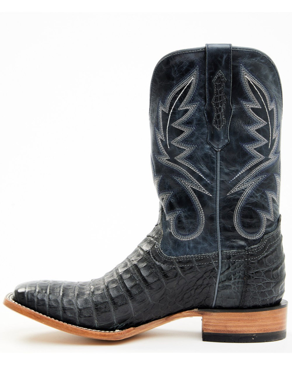 Cody James - Men's Exotic Caiman Belly Western Boots - Broad Square Toe | Black Cody James - Men's Exotic Caiman Belly Western Boots - Broad Square Toe | Black