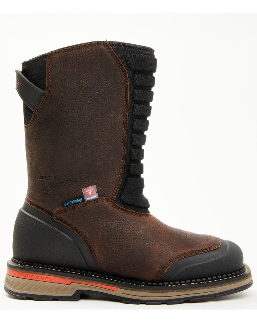 Cody James - Men's Pull-On Insulated Work Boots - Composite Toe | Brown Cody James - Men's Pull-On Insulated Work Boots - Composite Toe | Brown