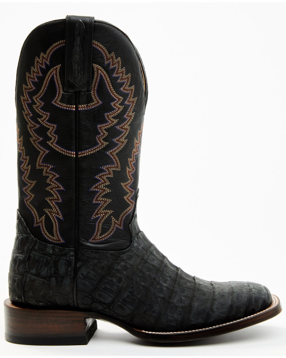 Cody James - Men's Exotic Caiman Belly Western Boots - Broad Square Toe | Black Cody James - Men's Exotic Caiman Belly Western Boots - Broad Square Toe | Black