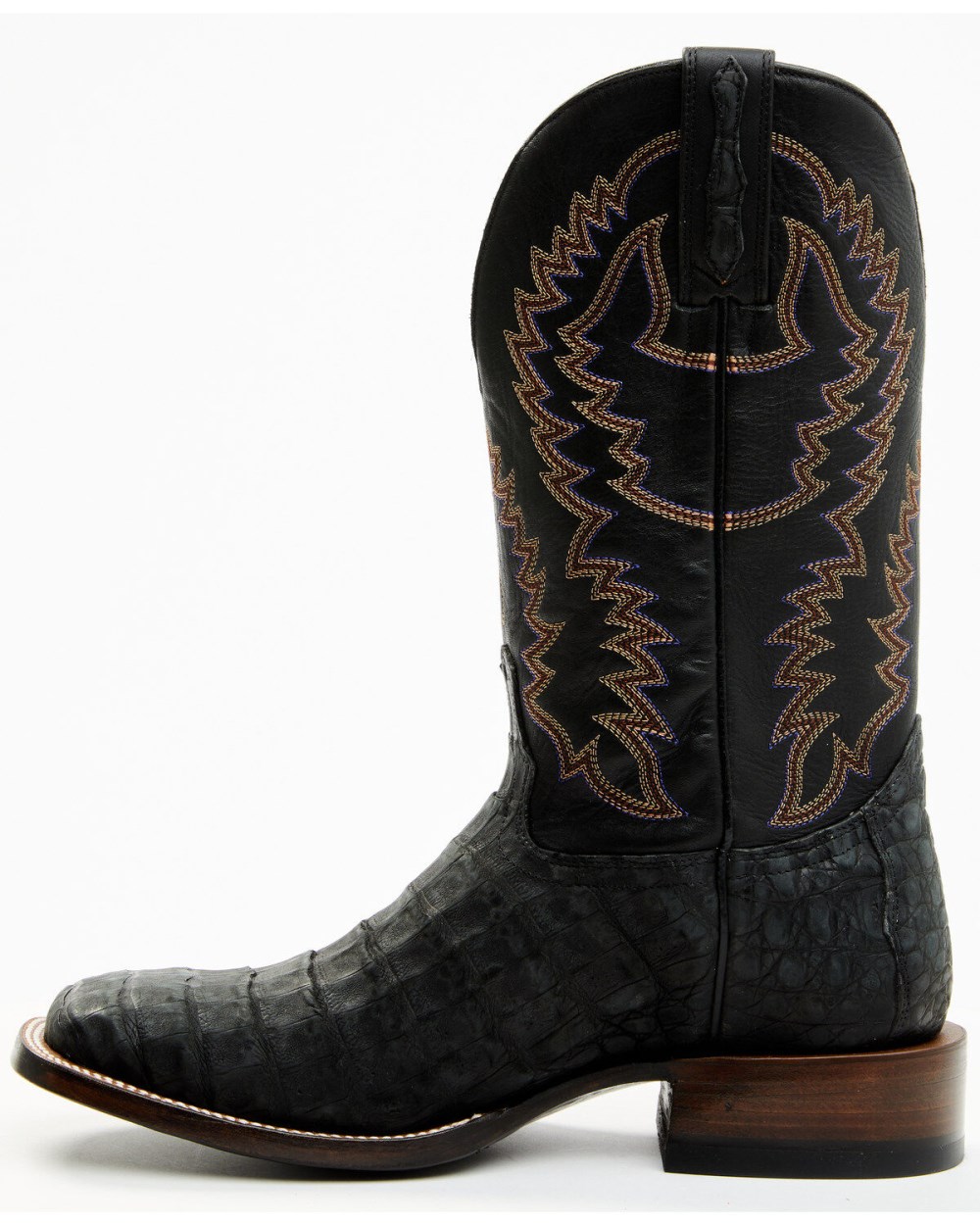 Cody James - Men's Exotic Caiman Belly Western Boots - Broad Square Toe | Black Cody James - Men's Exotic Caiman Belly Western Boots - Broad Square Toe | Black