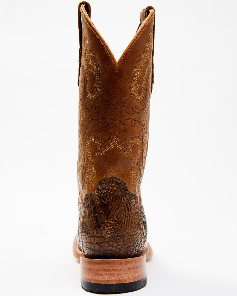 Cody James - Men's Exotic Caiman Tail Skin Western Boots - Broad Square Toe | Brown Cody James - Men's Exotic Caiman Tail Skin Western Boots - Broad Square Toe | Brown