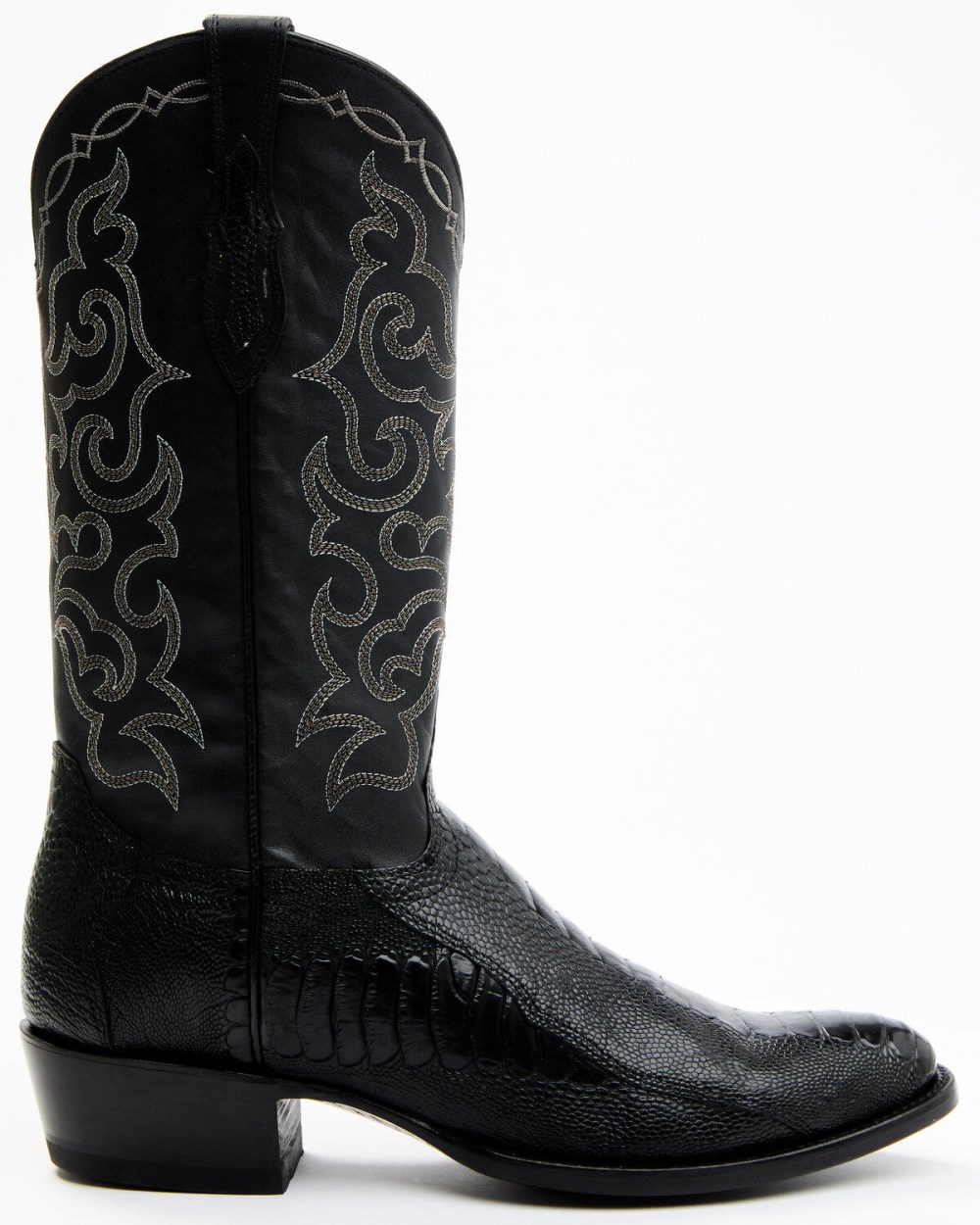 Cody James - Men's Exotic Ostrich Leg Western Boots - Round Toe | Black Cody James - Men's Exotic Ostrich Leg Western Boots - Round Toe | Black