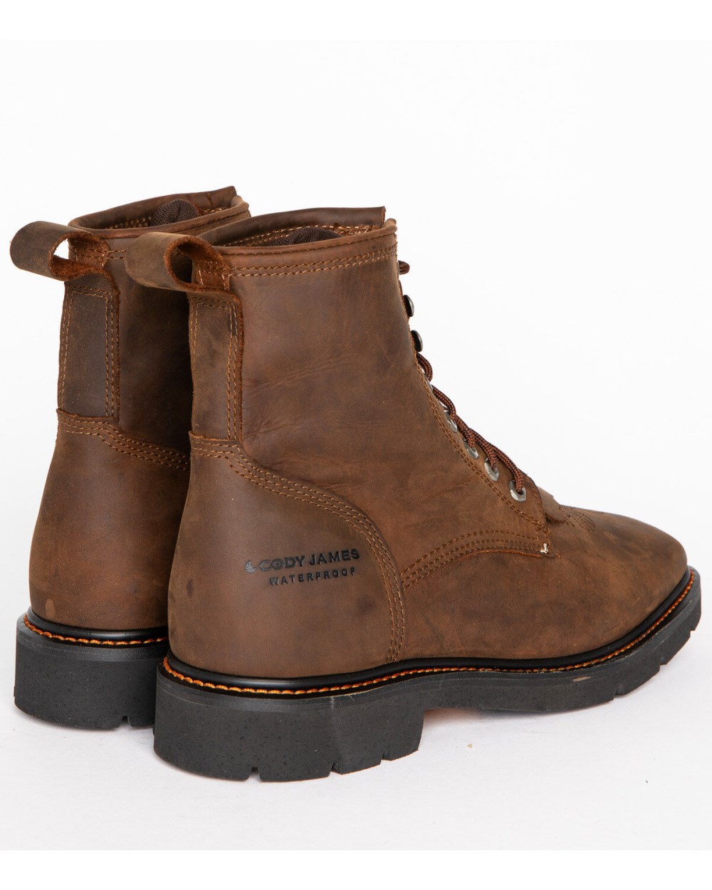 Cody James - Men's Waterproof Lace-Up Western Work Boots | Brown Cody James - Men's Waterproof Lace-Up Western Work Boots | Brown