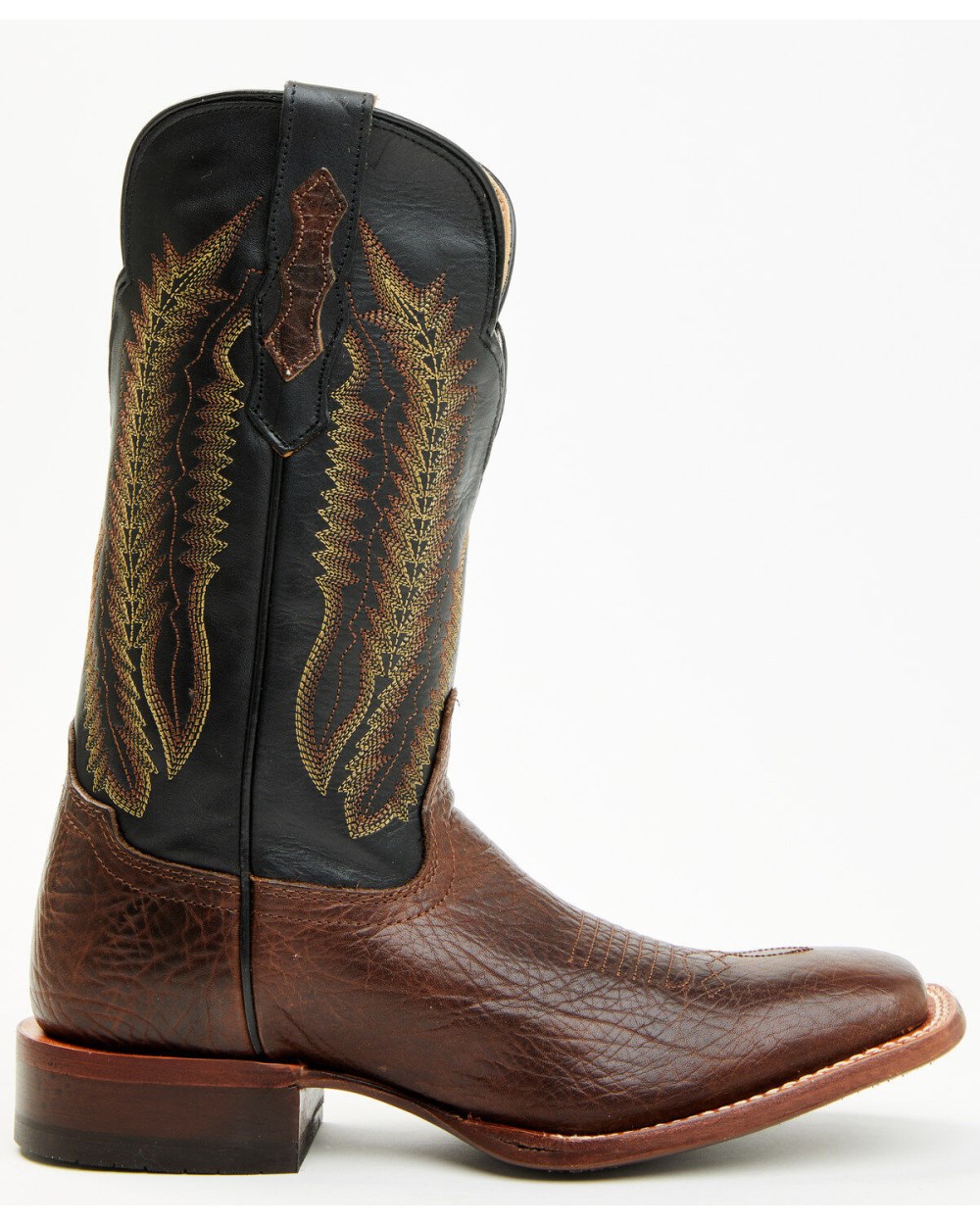 Cody James - Men's Buck Western Boots - Broad Square Toe | Black/brown Cody James - Men's Buck Western Boots - Broad Square Toe | Black/brown