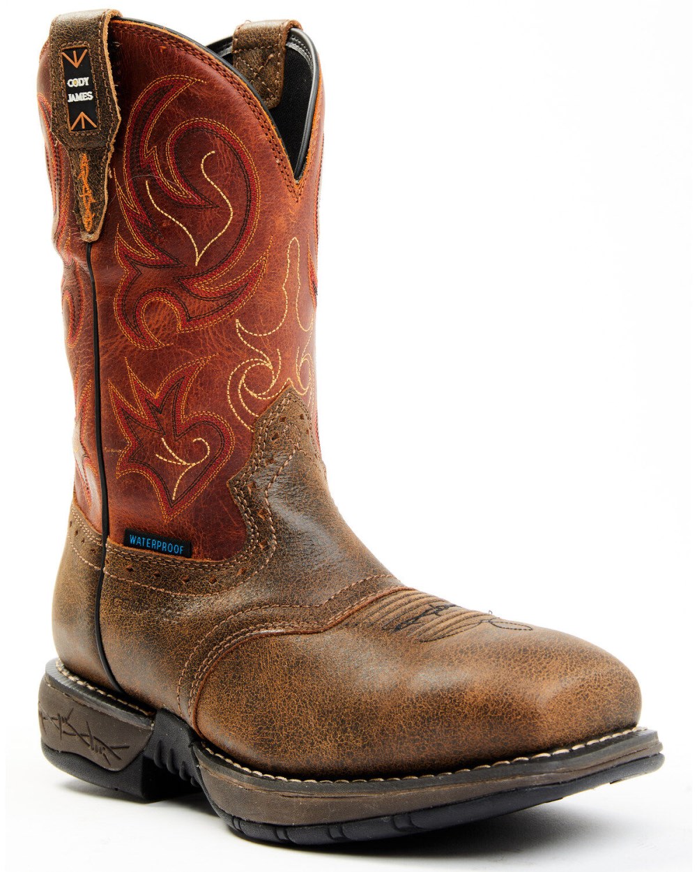 Cody James - Men's Nano Lite Waterproof Western Work Boots - Composite Toe | Orange Cody James - Men's Nano Lite Waterproof Western Work Boots - Composite Toe | Orange