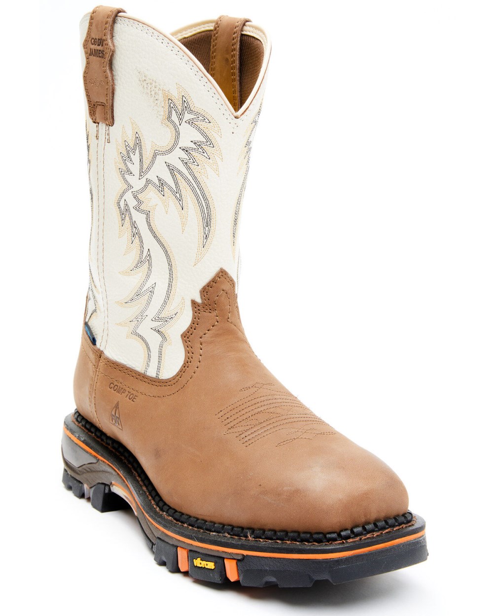 Cody James - Men's 11" Decimator Waterproof Western Work Boots - Nano Composite Toe | Brown Cody James - Men's 11" Decimator Waterproof Western Work Boots - Nano Composite Toe | Brown