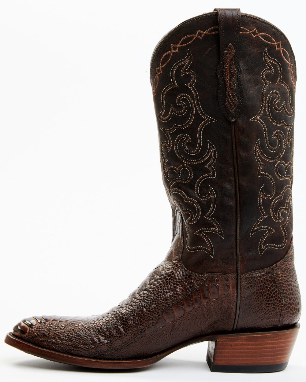 Cody James - Men's Exotic Ostrich Leg Western Boots - Round Toe | Brown Cody James - Men's Exotic Ostrich Leg Western Boots - Round Toe | Brown
