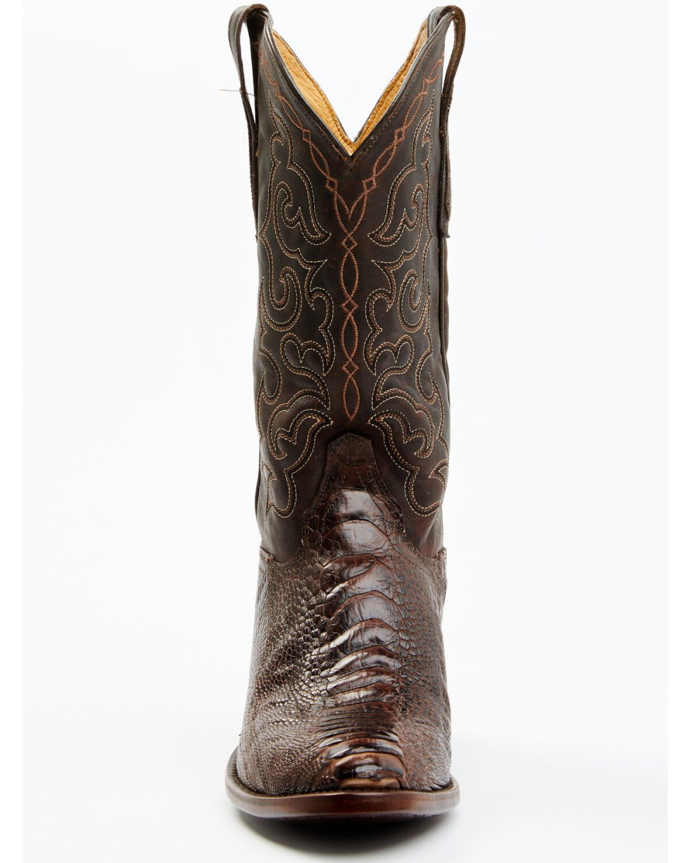 Cody James - Men's Exotic Ostrich Leg Western Boots - Round Toe | Brown Cody James - Men's Exotic Ostrich Leg Western Boots - Round Toe | Brown
