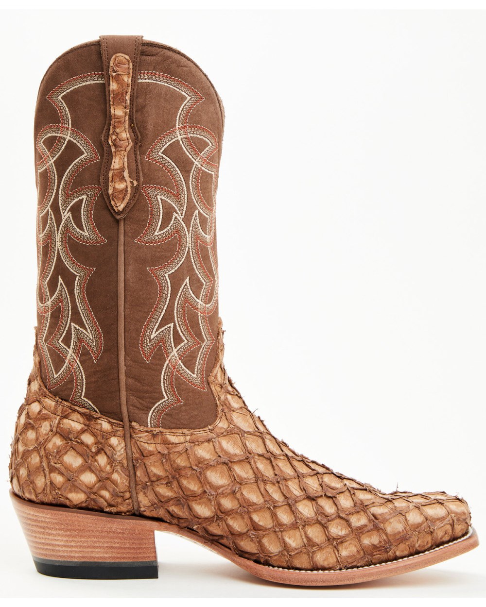 Cody James - Men's Exotic Pirarucu Western Boots - Square Toe | Brown Cody James - Men's Exotic Pirarucu Western Boots - Square Toe | Brown