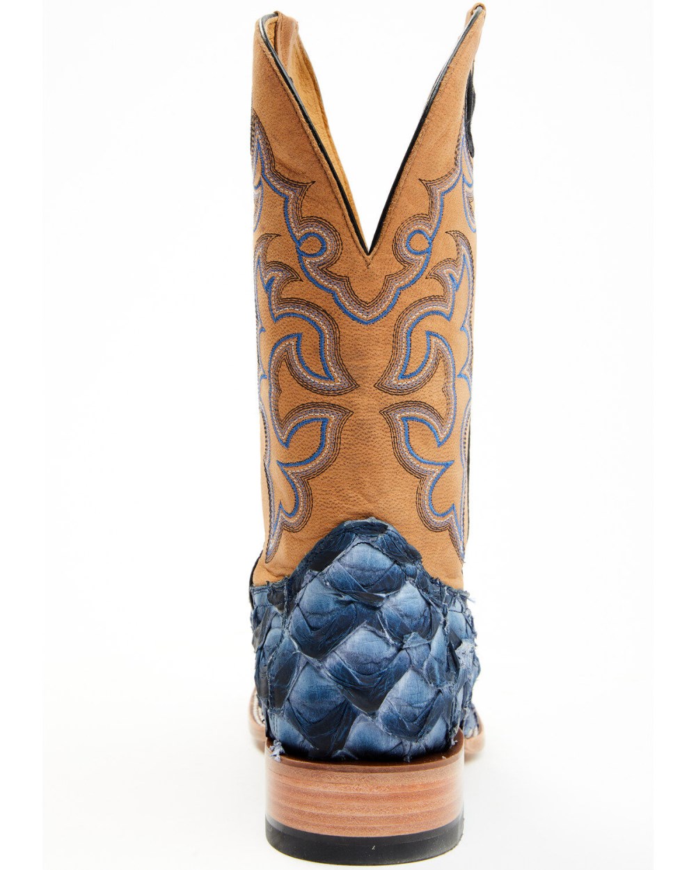 Cody James - Men's Exotic Pirarucu Western Boots - Broad Square Toe | Blue