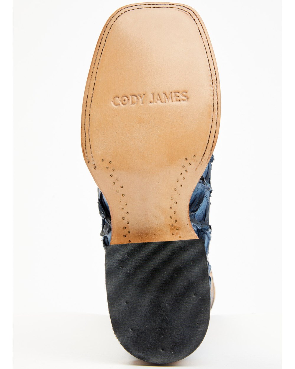 Cody James - Men's Exotic Pirarucu Western Boots - Broad Square Toe | Blue